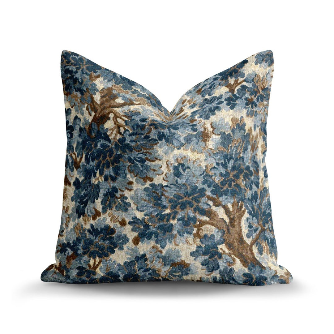 Floral / Botanical Linen Throw Pillow