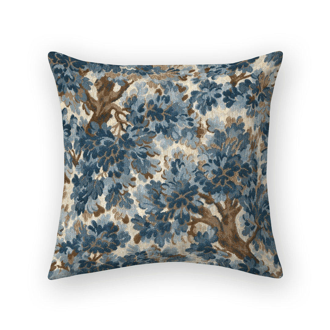 Floral / Botanical Linen Throw Pillow