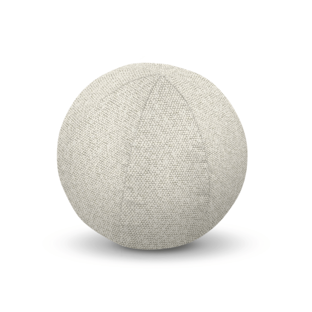Fog Solid Boucle Geometric Pillow