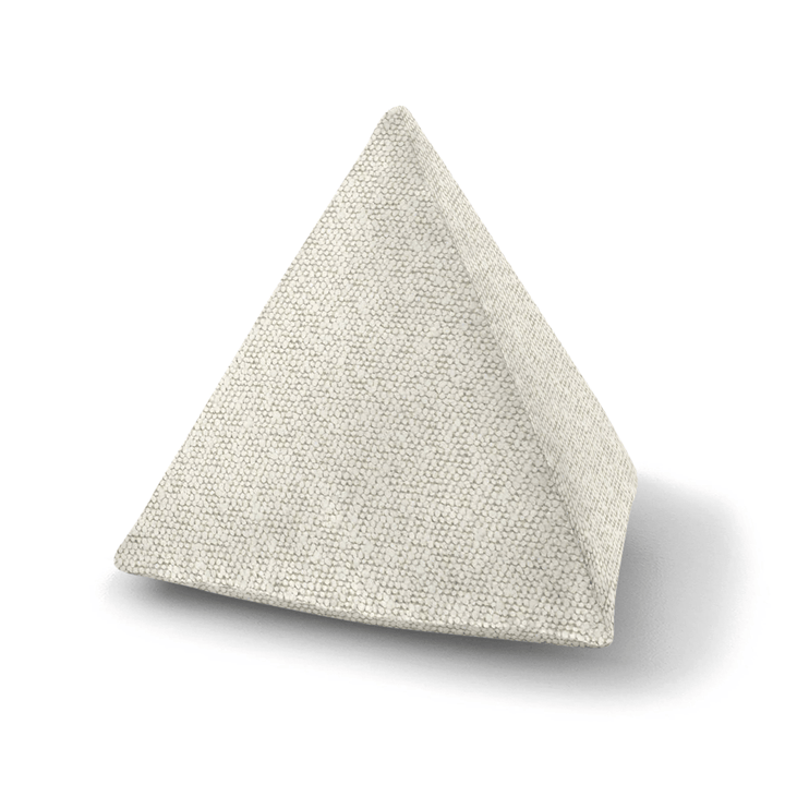 Fog Solid Boucle Geometric Pillow