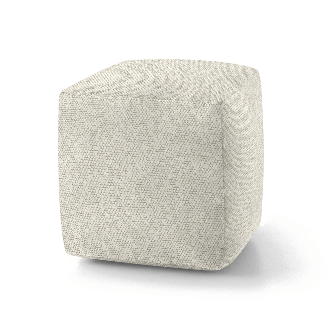 Fog Solid Boucle Geometric Pillow