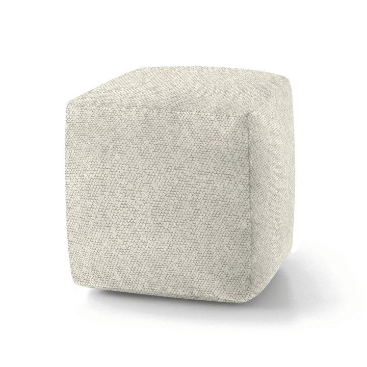 Fog Solid Boucle Geometric Pillow