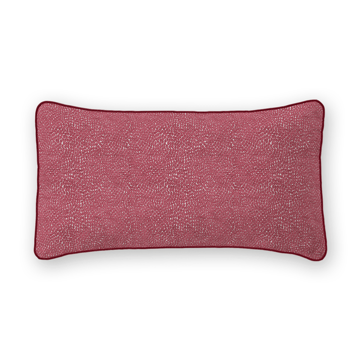 Fuchsia Solid Woven Lumbar Pillow