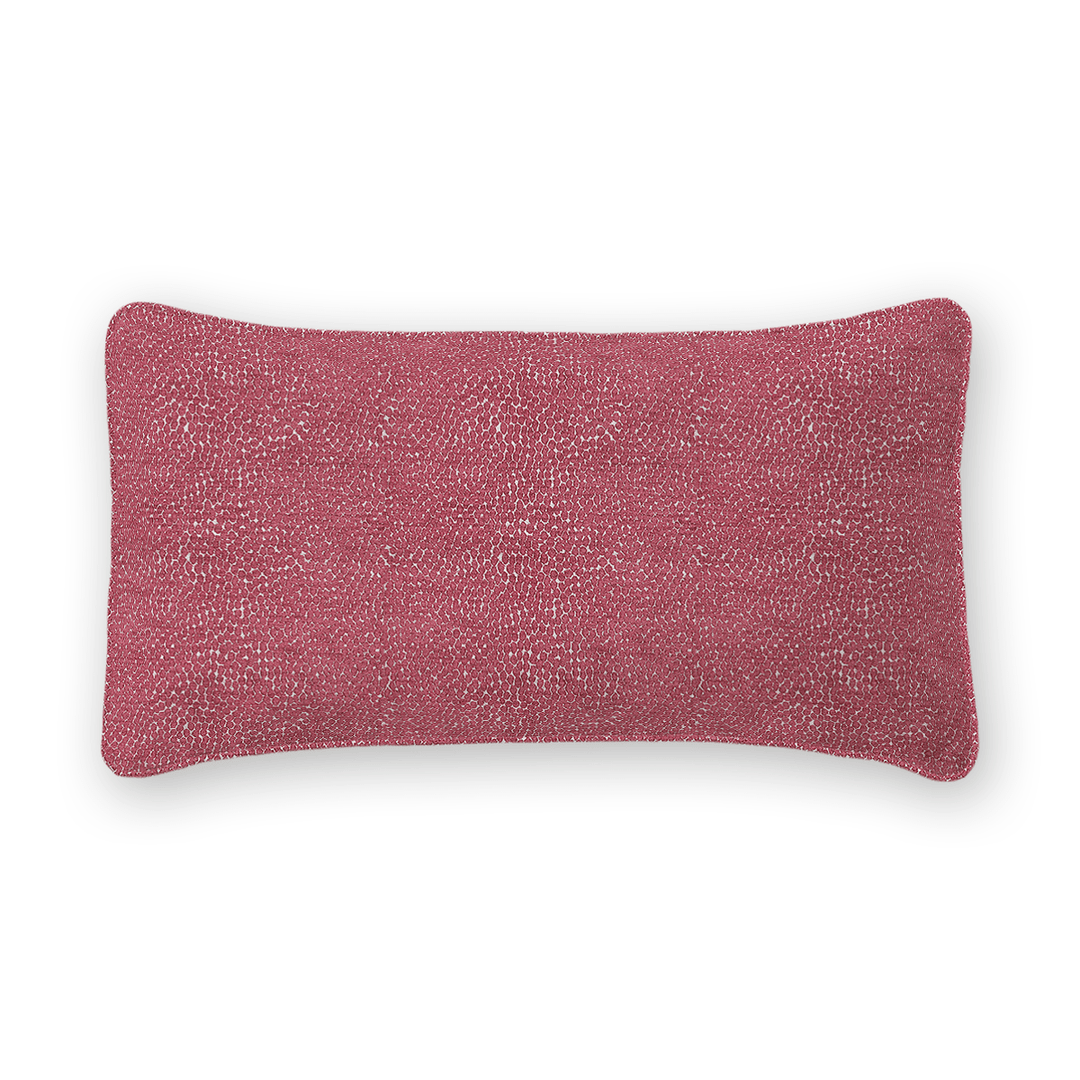 Fuchsia Solid Woven Lumbar Pillow