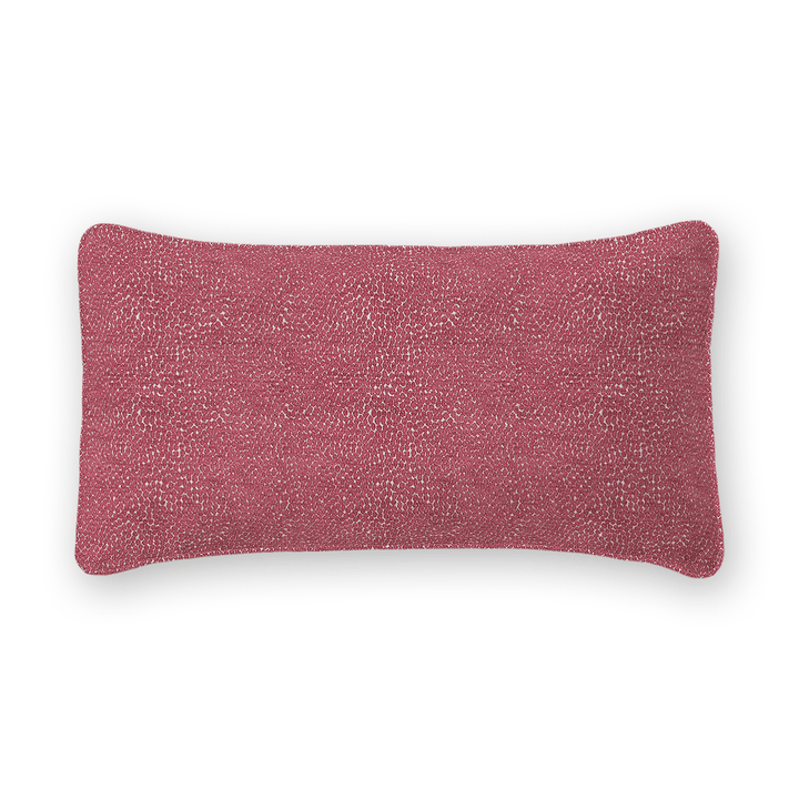 Fuchsia Solid Woven Lumbar Pillow