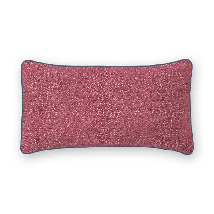 Fuchsia Solid Woven Lumbar Pillow