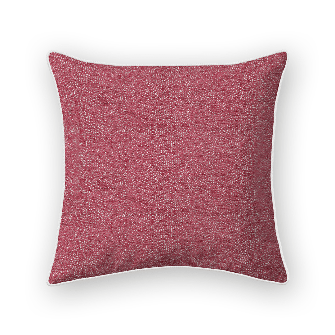 Fuchsia Solid Woven Throw Pillow