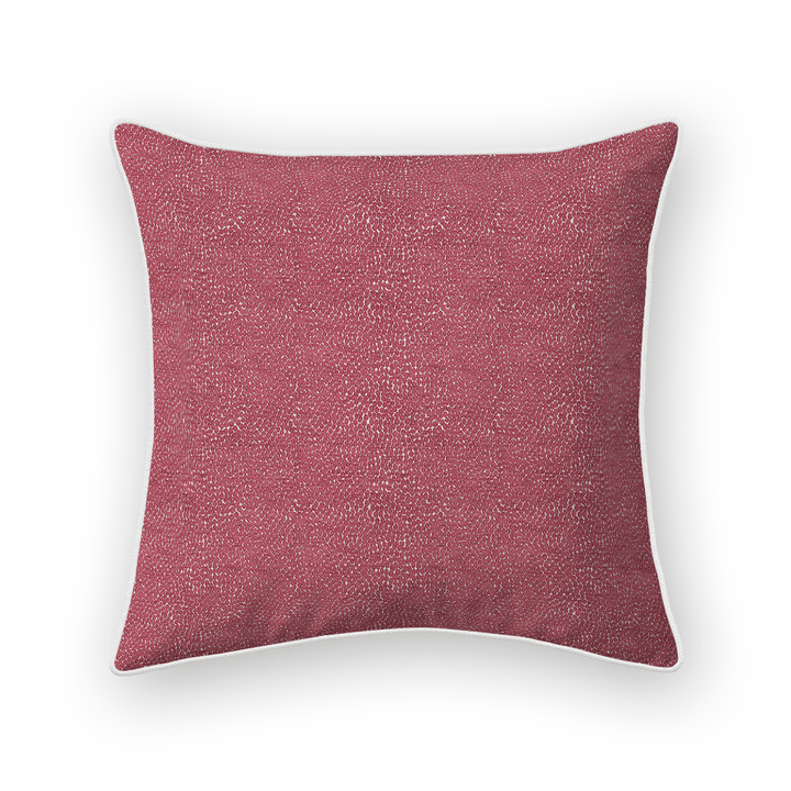 Fuchsia Solid Woven Throw Pillow