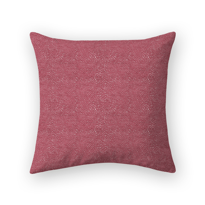 Fuchsia Solid Woven Throw Pillow