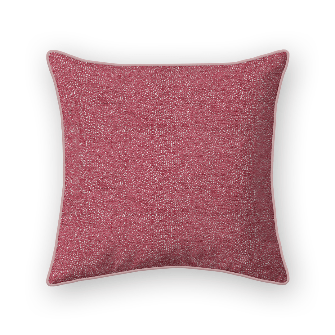 Fuchsia Solid Woven Throw Pillow