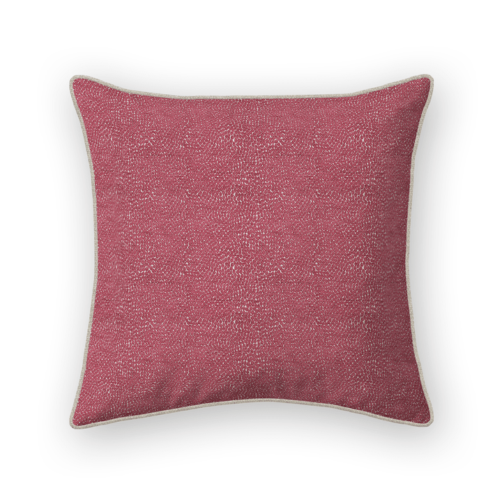 Fuchsia Solid Woven Throw Pillow