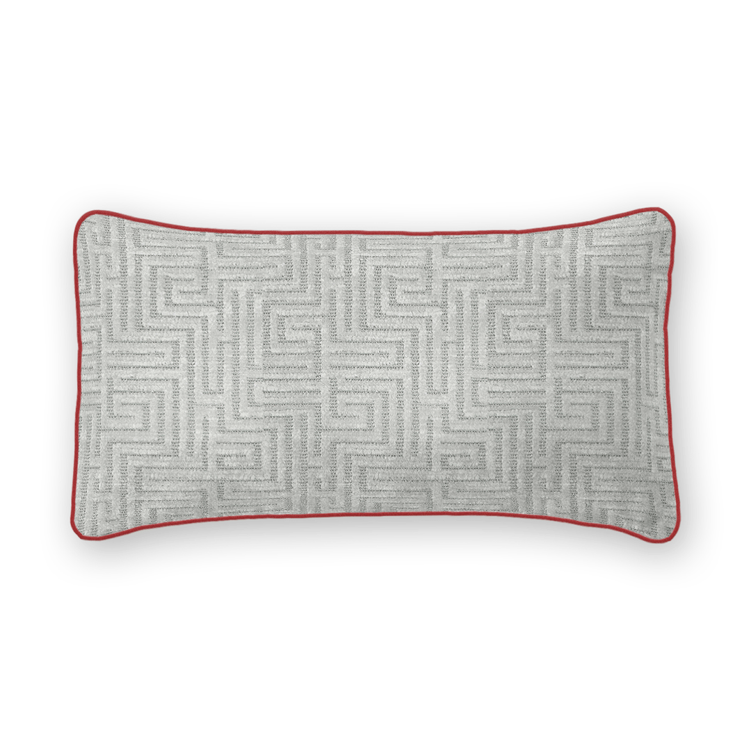 Geometric Chenille Lumbar Pillow