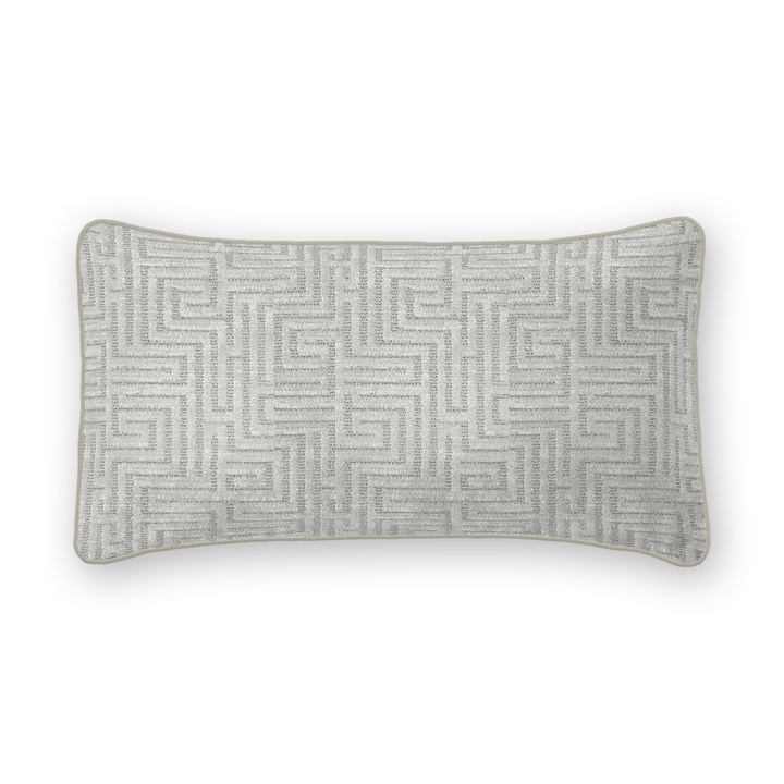 Geometric Chenille Lumbar Pillow