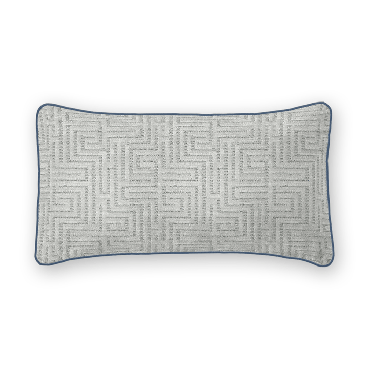 Geometric Chenille Lumbar Pillow
