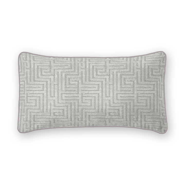 Geometric Chenille Lumbar Pillow