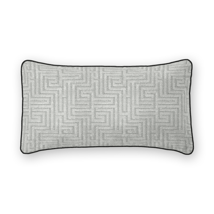 Geometric Chenille Lumbar Pillow