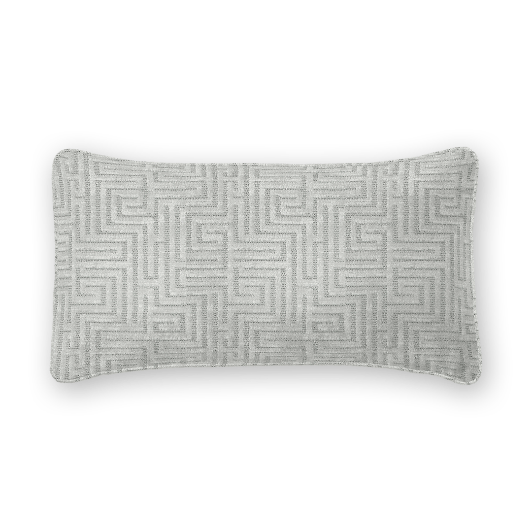 Geometric Chenille Lumbar Pillow