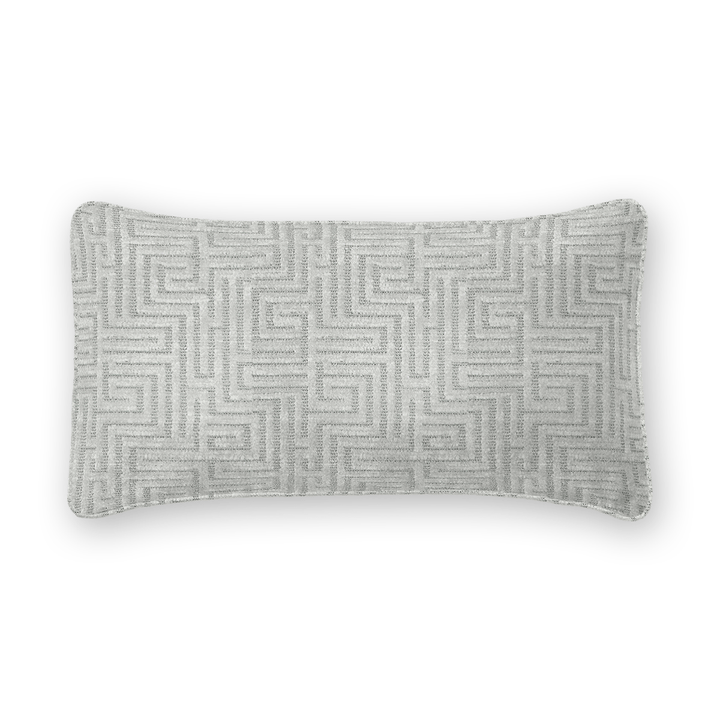Geometric Chenille Lumbar Pillow