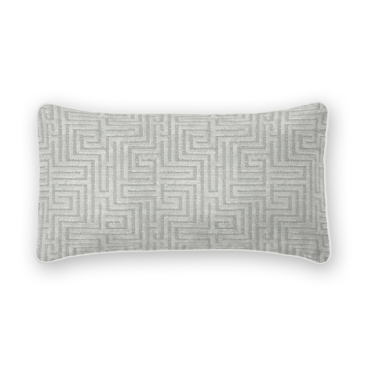 Geometric Chenille Lumbar Pillow