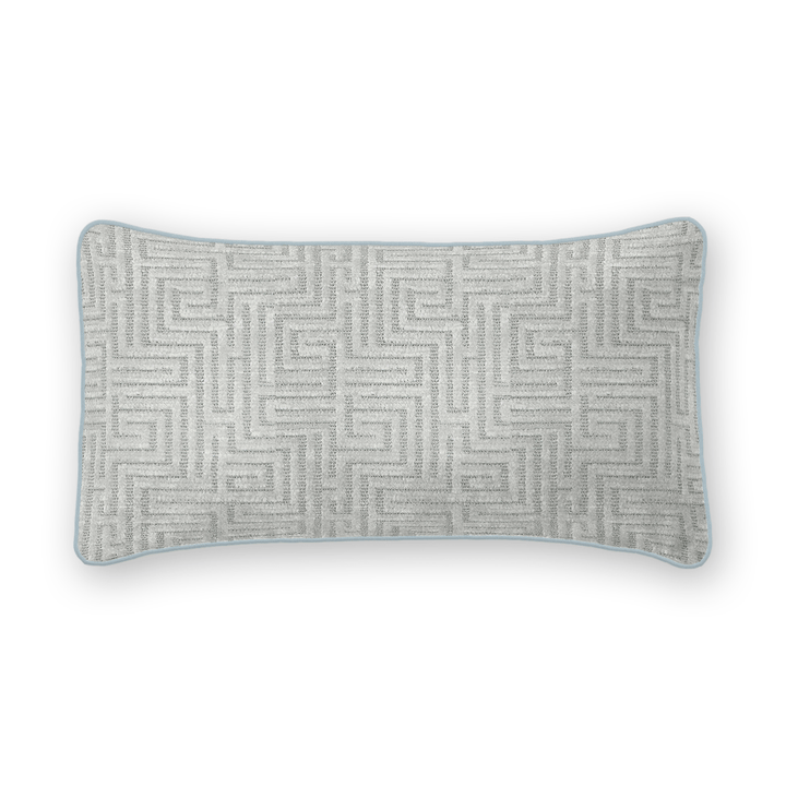 Geometric Chenille Lumbar Pillow