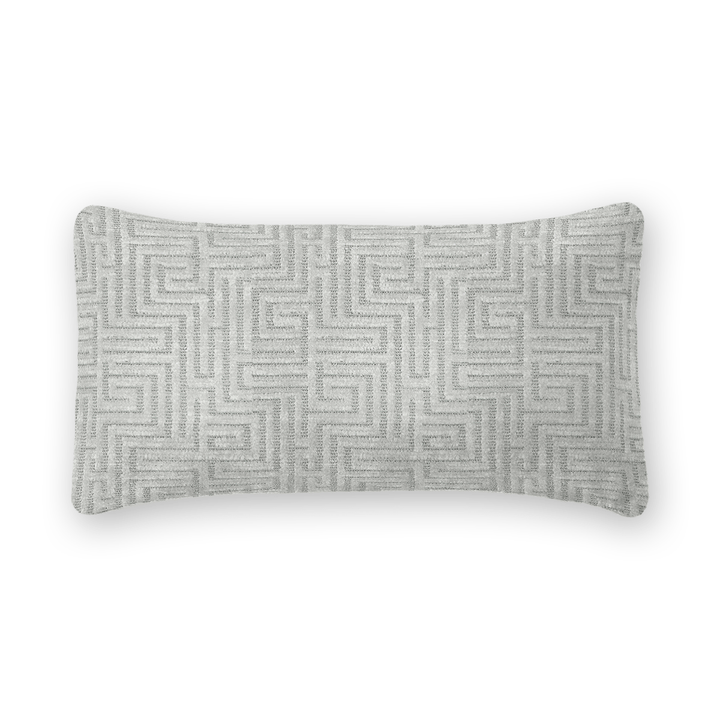 Geometric Chenille Lumbar Pillow