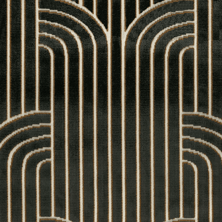 Geometric Cut Velvet Throw Pillow