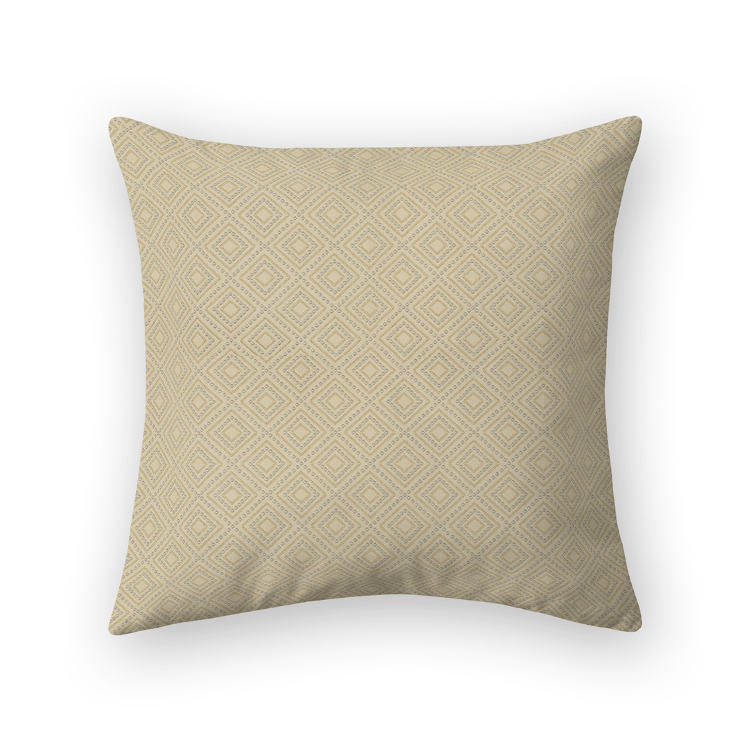 Geometric Embroidered Throw Pillow