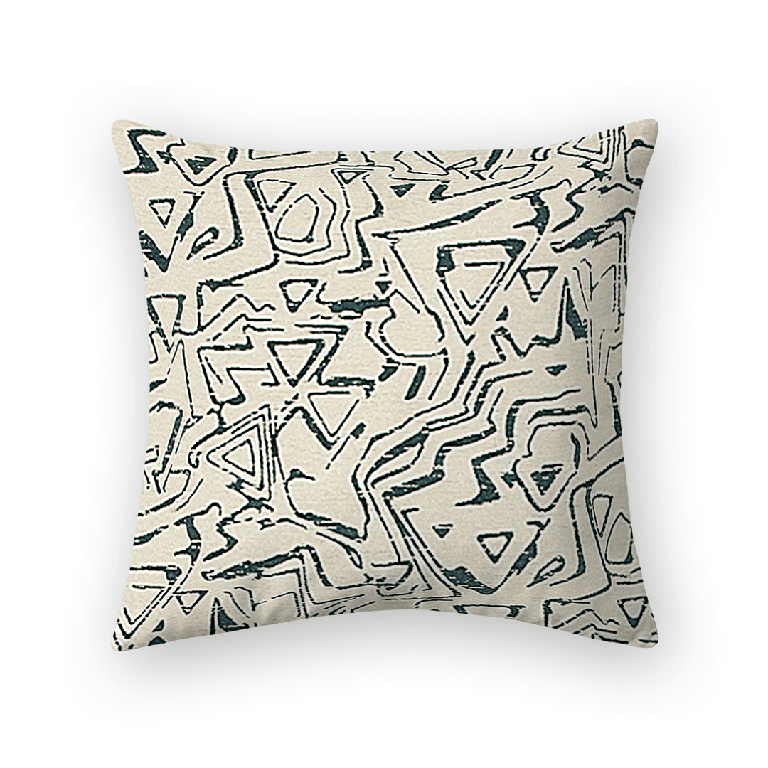 Geometric Linen Throw Pillow