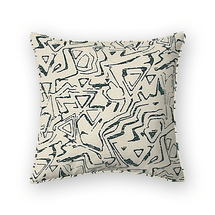 Geometric Linen Throw Pillow