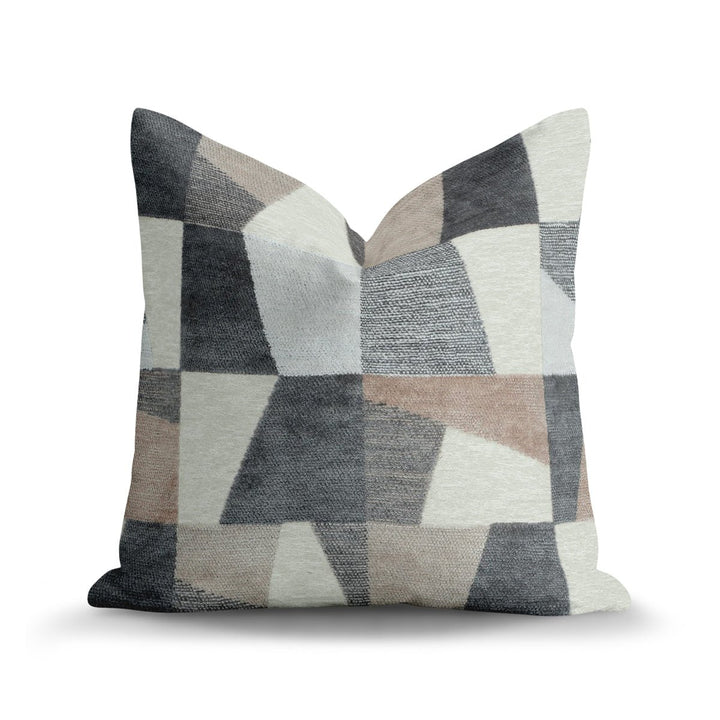 Geometric Throw Pillow - PLUMA Taupe
