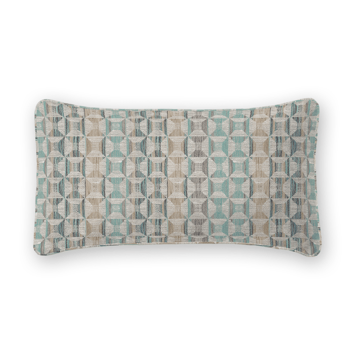 Geometric Woven Lumbar Pillow