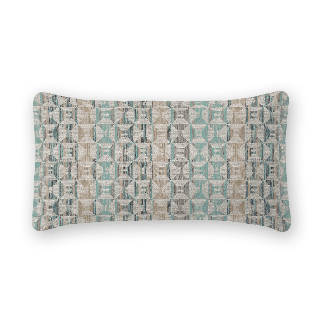 Geometric Woven Lumbar Pillow