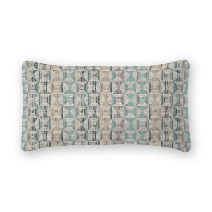 Geometric Woven Lumbar Pillow