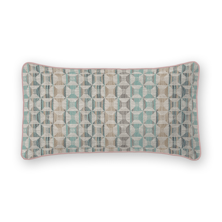 Geometric Woven Lumbar Pillow