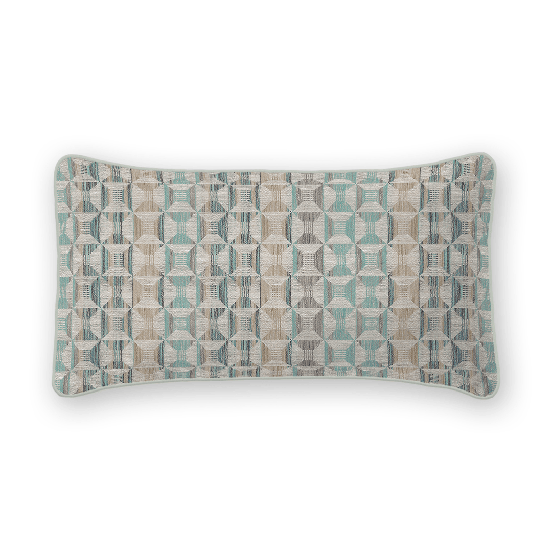 Geometric Woven Lumbar Pillow
