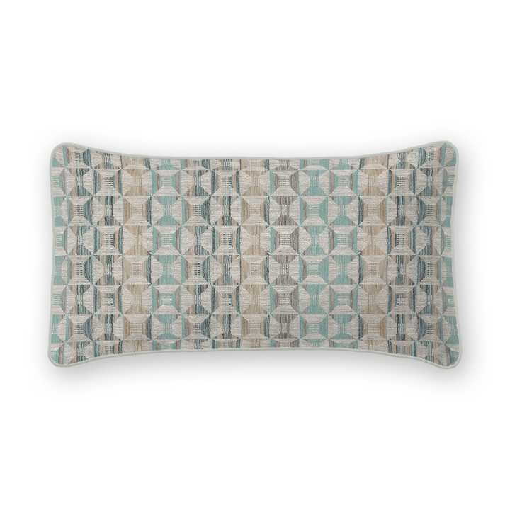 Geometric Woven Lumbar Pillow