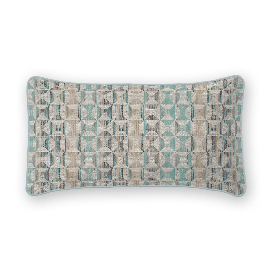 Geometric Woven Lumbar Pillow