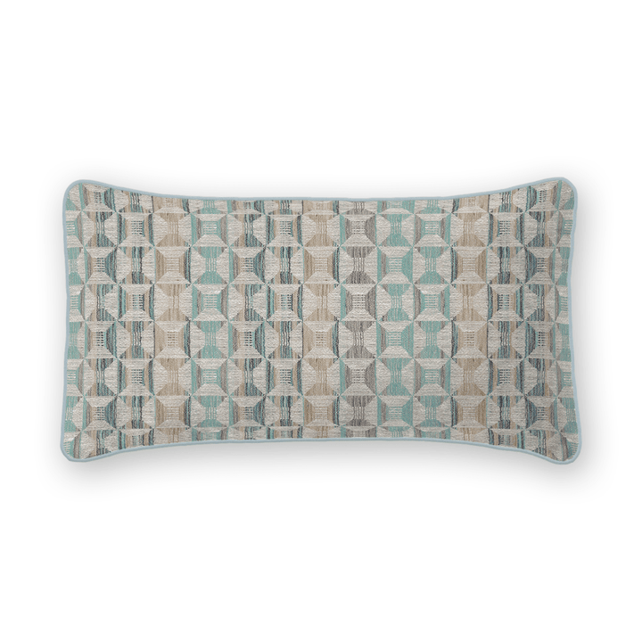 Geometric Woven Lumbar Pillow