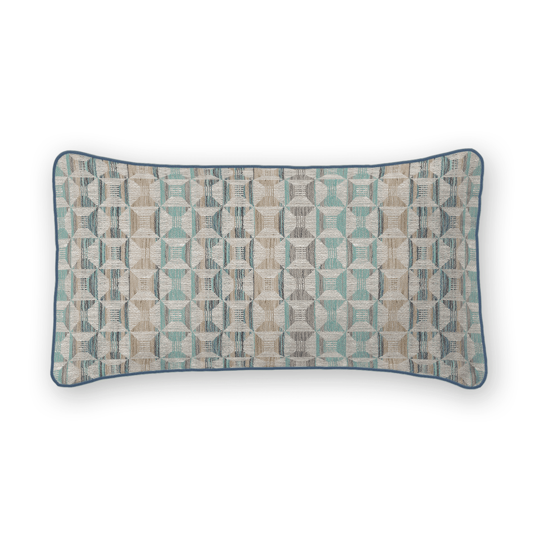 Geometric Woven Lumbar Pillow