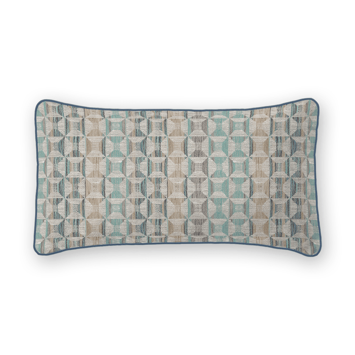 Geometric Woven Lumbar Pillow