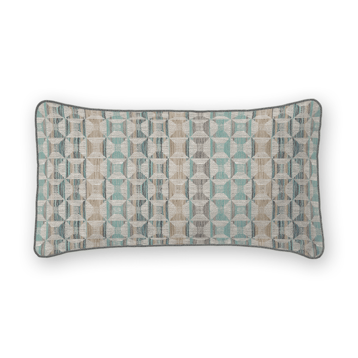 Geometric Woven Lumbar Pillow