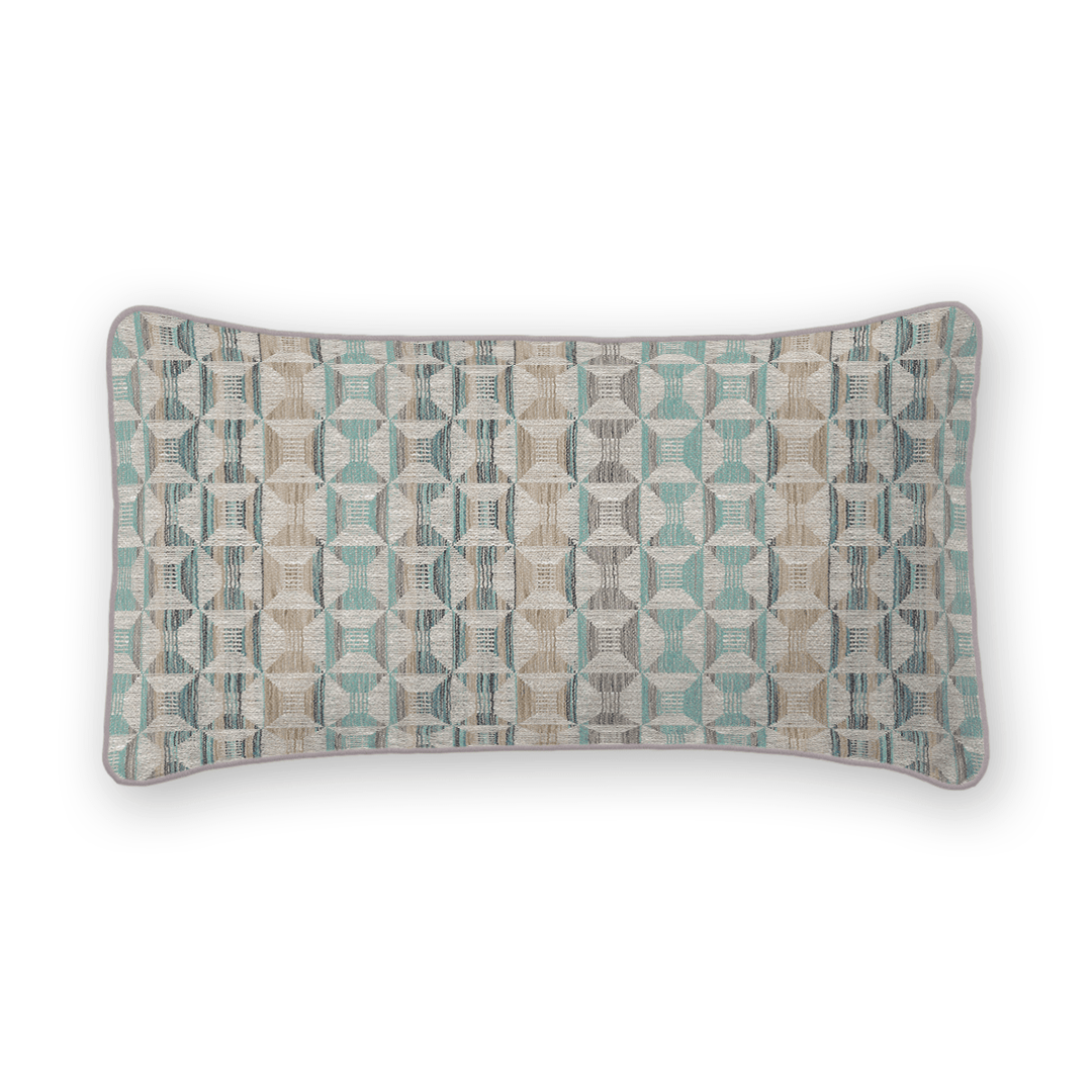 Geometric Woven Lumbar Pillow