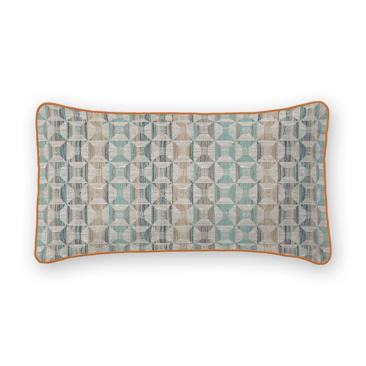 Geometric Woven Lumbar Pillow
