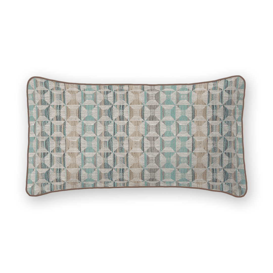 Geometric Woven Lumbar Pillow