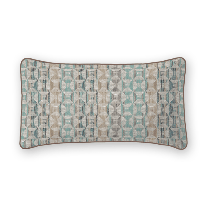 Geometric Woven Lumbar Pillow