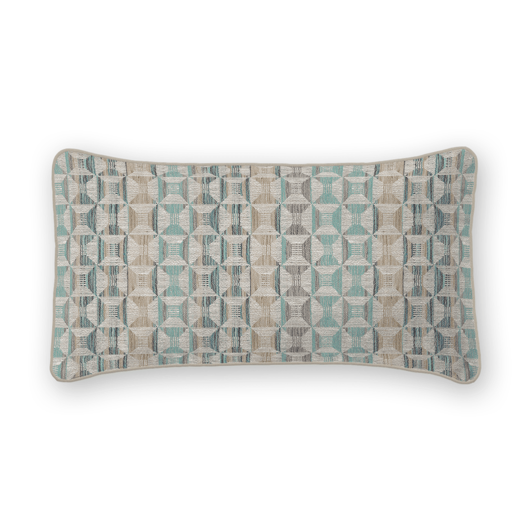 Geometric Woven Lumbar Pillow