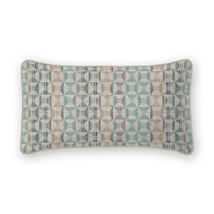 Geometric Woven Lumbar Pillow