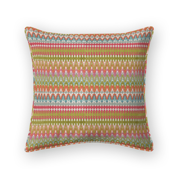 Geometric Woven Throw Pillow