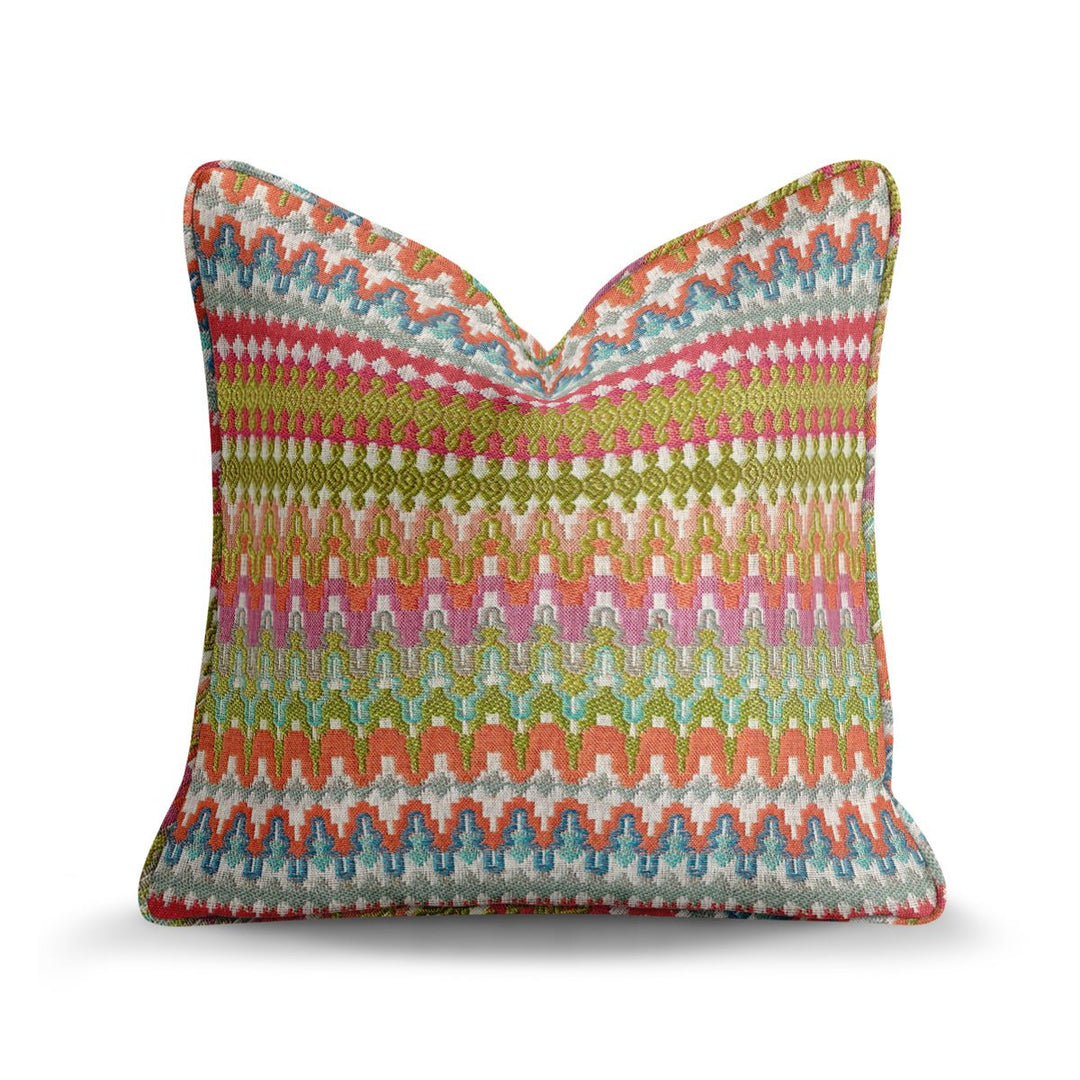 Geometric Woven Throw Pillow