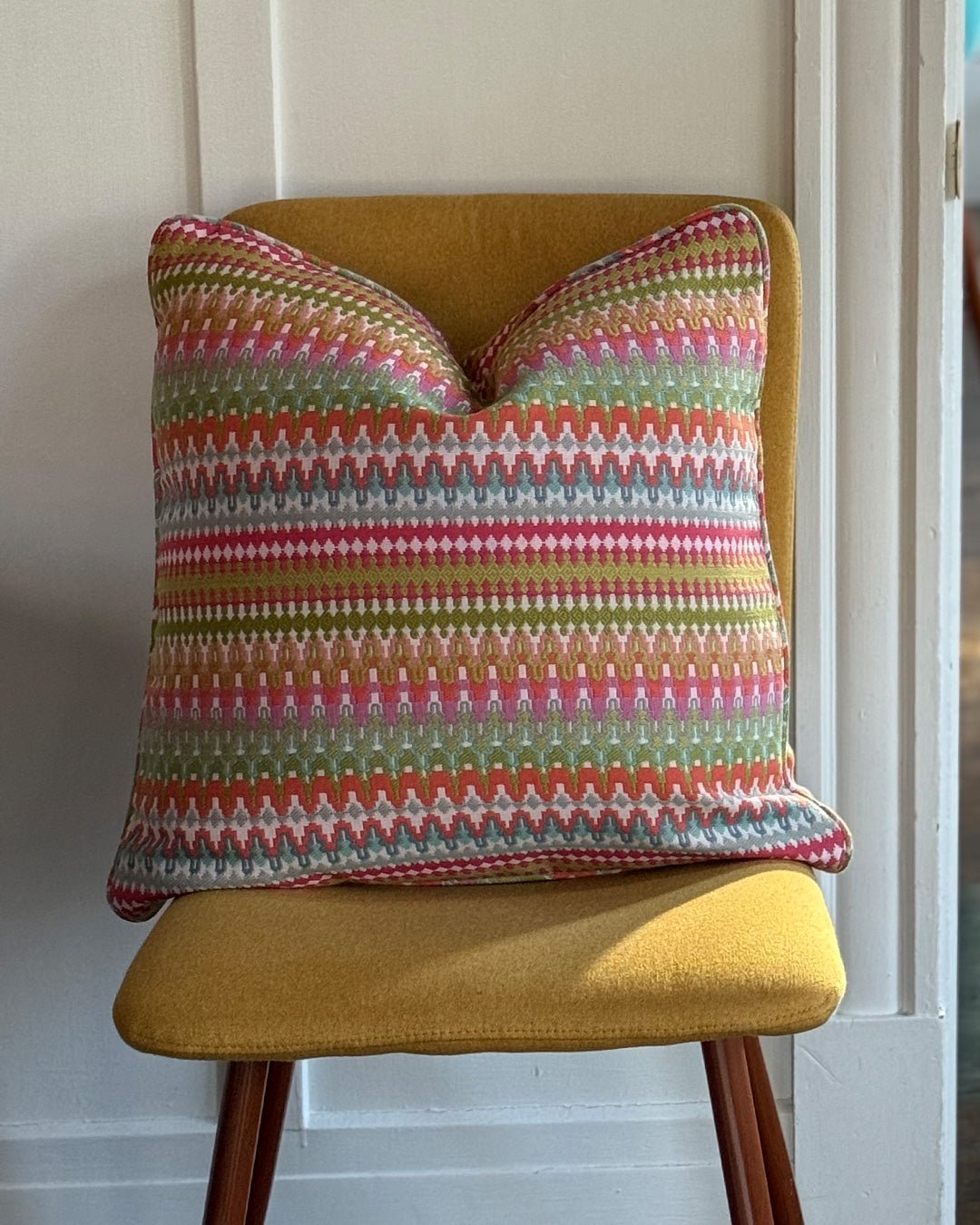 Geometric Woven Throw Pillow
